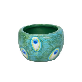 Cachepot Pt6 Animal Print Pavão