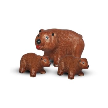 Terrario Trio Urso Marrom