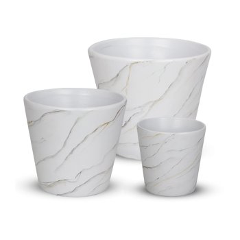 Trio De Vasos Mármorizado