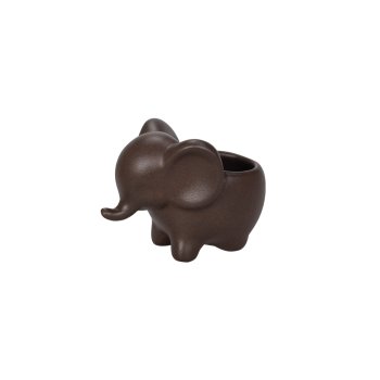 Vaso Eletrostático Pt6 Elefante Pequeno Ouro Velho